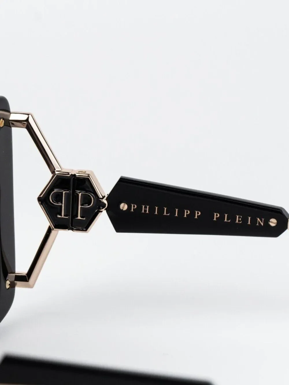 Philipp Plein Women Sunglasses Black Pink Gradient Square SPP121S 0700